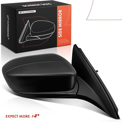 A-Premium Passenger Side Manual Door Mirror - Compatible with Honda Accord 2003 2004 2005 2006 2007 - Non-Heated Manual Folding Black Outside Rear View Mirror - Replace# 76200SDAA03 in Saudi Arabia