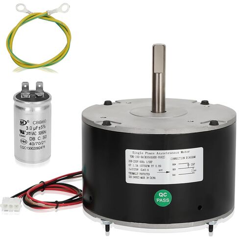 استبدال محرك مروحة المكثف B13400251 ، Goodman B13400251 ، GE 5KCP39BGY926S ، Genteq 3S012 ، K55HXJPM-9251 استبدال محرك مروحة المكثف ، 1/6 HP ، 1075 RPM ، 208-3330 فولت. in Kuwait