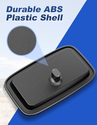 مرآة الرؤية الخلفية للجرارات العالمية، متوافقة مع الجرارات الأمامية والحفارة والجرارات الزراعية - تناسب جون ديري، كيس IH، أجكو، نيو هولاند، ماسي فيرجسون، متعددة الاستخدامات - مرآة قابلة للتعديل مقاس 7.9 بوصة × 13 بوصة in Kuwait