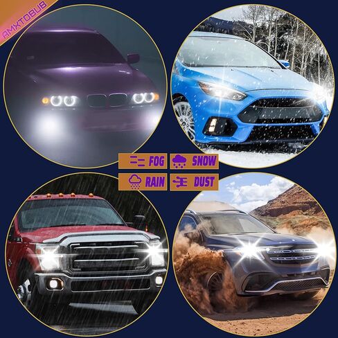 Compatible with Toyota RAV4 2013 2014 2015 High Beam Low Beam Light Bulb,Pack of 4 in Kuwait