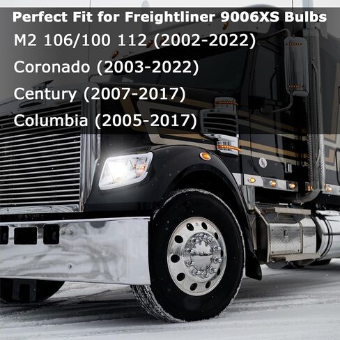 9006XS HB4A Bulbs for Freightliner M2 100 106 112 Columbia Coronado Century 6500K White High Brightness 9006 Fog Light Replacement HB4 Halogen Bulbs Plug and Play in Saudi Arabia