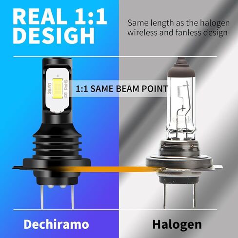 متوافق مع Hyundai Tucson 2016 2017 2018 Hi/Lo Beam، H7 شعاع عالٍ وH7 شعاع منخفض، 6500K توصيل وتشغيل أبيض، مصابيح إضاءة الضباب (عبوة من 4) in Kuwait