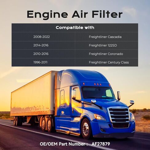 KARPAL 2 قطعة فلتر هواء متوافق مع Freightliner Cascadia Coronado 122SD DD13 DD15 بديل لـ CA5790 LAF6260A 49478 83478 CA11249 in Saudi Arabia