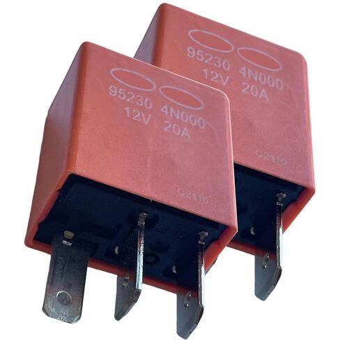 2PCS 95230-4N000 12V 20A 3-Pin Micro Relay, Engine Compartment Junction Block for Hyundai Accent (2018-2022), Venue (2020-2023), Kia Rio (2018-2023), Sportage (2020-2022) in Kuwait