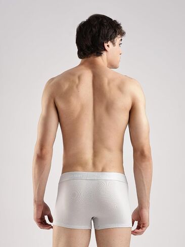 Calvin Klein Icon Cotton Stretch 3-Pack Low Rise Trunk - NB4389 (Grey/Dark Blue/Molten, Large) in Saudi Arabia