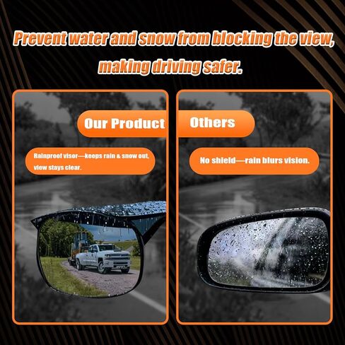 وصلات مرايا السحب بمشبك عالمي للقطر، رؤية خلفية قابلة للتعديل مقاومة للمطر للشاحنات والمقطورات، سهلة التركيب لشاحنة السيارة RV SUV، عبوتان in Kuwait