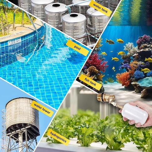 صمام تعويم 1/2 بوصة، صمام تعويم مياه نحاسي مع ذراع قابل للتعديل، صمام كرة تعويم ملء تلقائي وتحكم في مستوى المياه لحوض المياه والنوافير وخزان المياه والبرك والمسبح وأحواض السمك in Kuwait