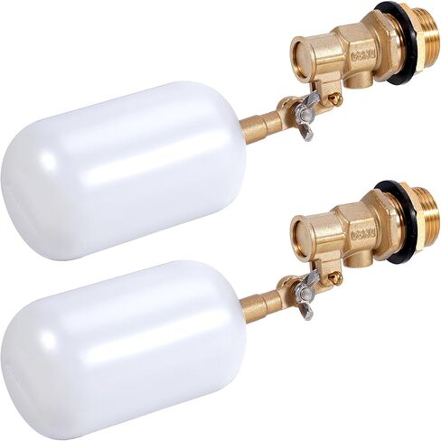 صمام تعويم 1/2 بوصة، صمام تعويم مياه نحاسي مع ذراع قابل للتعديل، صمام كرة تعويم ملء تلقائي وتحكم في مستوى المياه لحوض المياه والنوافير وخزان المياه والبرك والمسبح وأحواض السمك in Kuwait