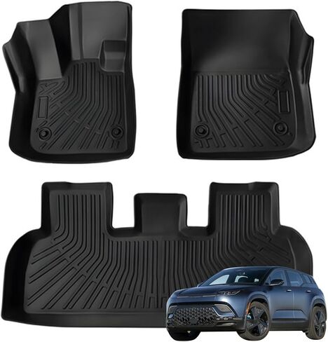 Priprilod Floor Mats Fit for Fisker Ocean 2023-2024 4-Door All Weather Protector TPE Floor Liners Custom Fit Car Mats Non-Slip in Saudi Arabia