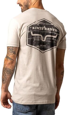 Kimes Ranch Men's Wooden Hex Sand Tee Shirt in Saudi Arabia