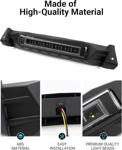 LED Rear Center Accent Tail Light for Kawasaki Teryx KRX 1000 – Waterproof LED Auxiliary Taillight with Brake & Running Light Plug-and-Play for Kawasaki Teryx KRX 1000 2020-2025 Accessories in Kuwait