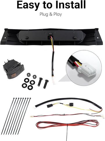 LED Rear Center Accent Tail Light for Kawasaki Teryx KRX 1000 – Waterproof LED Auxiliary Taillight with Brake & Running Light Plug-and-Play for Kawasaki Teryx KRX 1000 2020-2025 Accessories in Kuwait