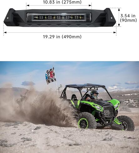 LED Rear Center Accent Tail Light for Kawasaki Teryx KRX 1000 – Waterproof LED Auxiliary Taillight with Brake & Running Light Plug-and-Play for Kawasaki Teryx KRX 1000 2020-2025 Accessories in Kuwait