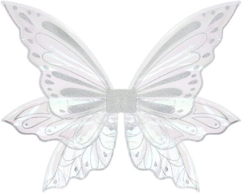 ALIBBON Large Fairy Wings for Adult Women 35"x25" Renaissance Fairy Costume Cosplay Accessories for Easter Halloween Party in Saudi Arabia