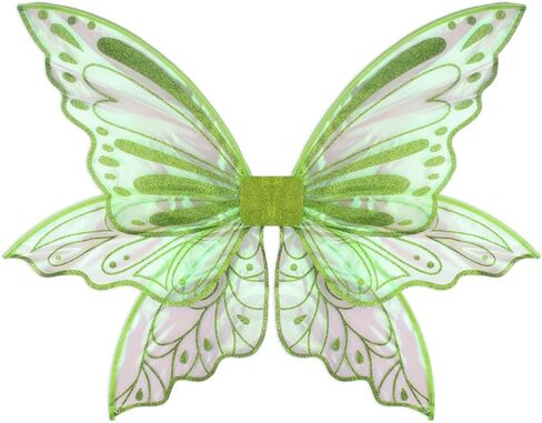 ALIBBON Large Fairy Wings for Adult Women 35"x25" Renaissance Fairy Costume Cosplay Accessories for Easter Halloween Party in Saudi Arabia