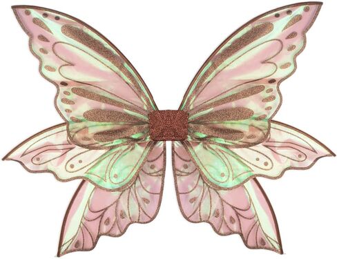ALIBBON Large Fairy Wings for Adult Women 35"x25" Renaissance Fairy Costume Cosplay Accessories for Easter Halloween Party in Saudi Arabia