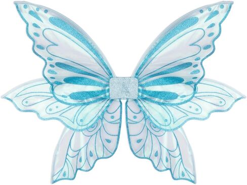 ALIBBON Large Fairy Wings for Adult Women 35"x25" Renaissance Fairy Costume Cosplay Accessories for Easter Halloween Party in Saudi Arabia