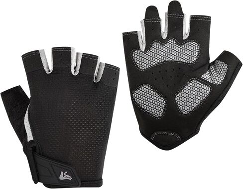 Fingerless Cycling Gloves Men Women UV Protection Anti-Slip Breathable Workout Gloves for Fitness Rowing Fishing in Kuwait