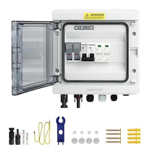 1 in 1 Out Solar Combiner Box,PV Combiner Box with 20A PV Fuse,DC 20A Circuit Breaker and Surge Protector,IP65 Solar Disconnect Switch Box for Indoor Outdoor Solar Panel System (1 in 1 Out 20A 1000V) in Saudi Arabia