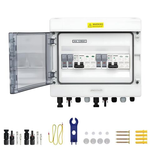 1 in 1 Out Solar Combiner Box,PV Combiner Box with 20A PV Fuse,DC 20A Circuit Breaker and Surge Protector,IP65 Solar Disconnect Switch Box for Indoor Outdoor Solar Panel System (1 in 1 Out 20A 1000V) in Saudi Arabia