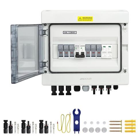 1 in 1 Out Solar Combiner Box,PV Combiner Box with 20A PV Fuse,DC 20A Circuit Breaker and Surge Protector,IP65 Solar Disconnect Switch Box for Indoor Outdoor Solar Panel System (1 in 1 Out 20A 1000V) in Saudi Arabia