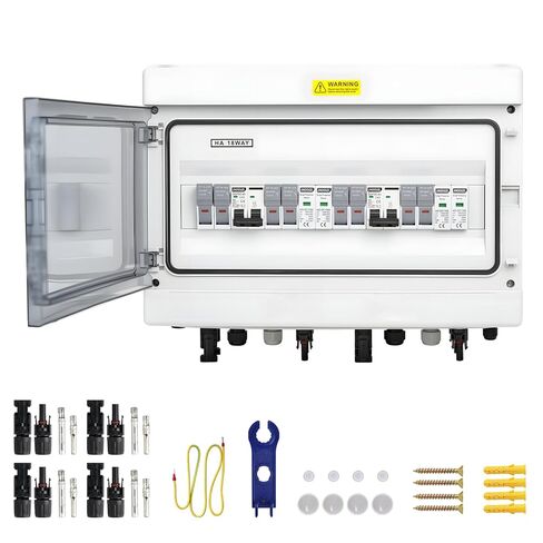 1 in 1 Out Solar Combiner Box,PV Combiner Box with 20A PV Fuse,DC 20A Circuit Breaker and Surge Protector,IP65 Solar Disconnect Switch Box for Indoor Outdoor Solar Panel System (1 in 1 Out 20A 1000V) in Saudi Arabia