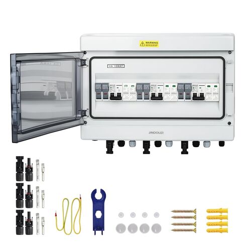 1 in 1 Out Solar Combiner Box,PV Combiner Box with 20A PV Fuse,DC 20A Circuit Breaker and Surge Protector,IP65 Solar Disconnect Switch Box for Indoor Outdoor Solar Panel System (1 in 1 Out 20A 1000V) in Saudi Arabia