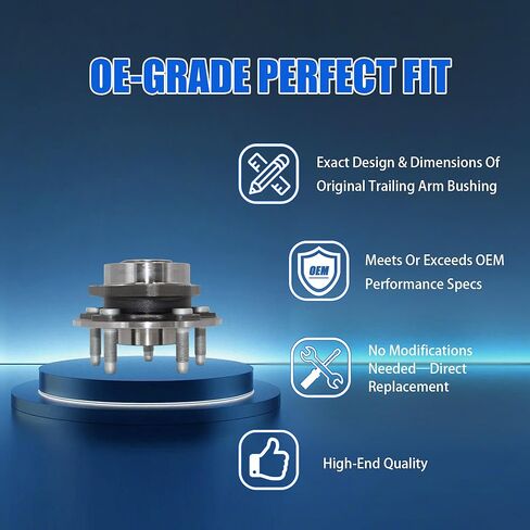 2PCS 513288 Front/Rear Wheel Bearing Hub Assembly 5 Lugs w/ABS Compatible with Chevy Impala Malibu Equinox GMC Terrain Buick Allure Lacrosse Regal Cadillac XTS CTS Saab 9-5 in Kuwait