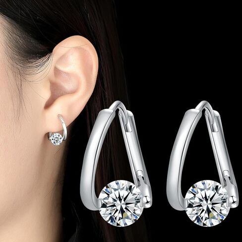 Halolux Lymphatic Germanium Earrings for Women, 2 Pairs Dainty CZ Zircon Acupressure Earrings for Lymphvity Drainage Support Hypoallergenic Ear Jewelry Gift in Saudi Arabia