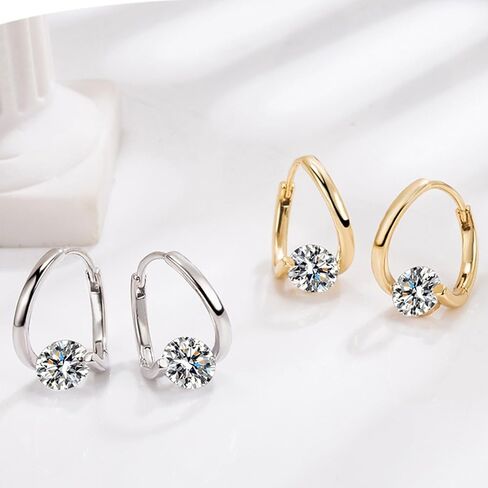 Halolux Lymphatic Germanium Earrings for Women, 2 Pairs Dainty CZ Zircon Acupressure Earrings for Lymphvity Drainage Support Hypoallergenic Ear Jewelry Gift in Saudi Arabia