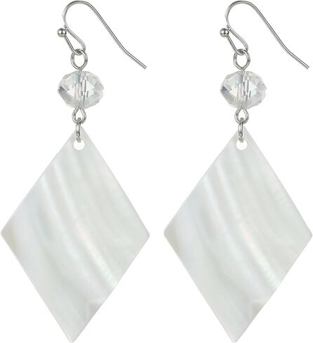 أقراط متدلية مربعة أنيقة بسيطة للنساء متعددة الألوان أقراط متدلية خفيفة الوزن لهدايا المجوهرات التنكرية in Kuwait