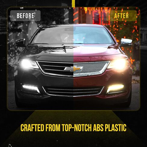 Trim Illusion Patented Tech ABS460 Tape On Chrome Grille Overlay Insert Trim Compatible with 13-20 Chevrolet Impala - 1 Piece in Saudi Arabia