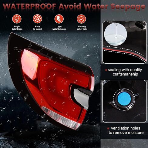 Tail lights Assembly Compatible with 2021-2024 Chrysler Pacifica OE Style Left Rear Light Taillights Replacement for CH2804122 68424931AB in Saudi Arabia