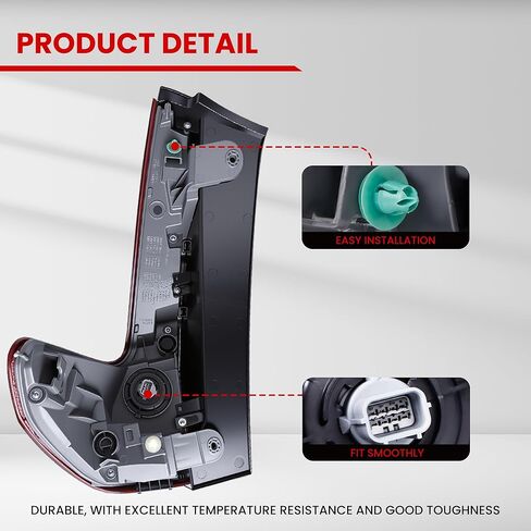 Tail Light Assembly Compatible With 2017 2018 2019 Honda CR-V LED Outer Rear Tail Lamp 33500TLAA01 HO2805113 (Passanger Side (Right)) in Saudi Arabia