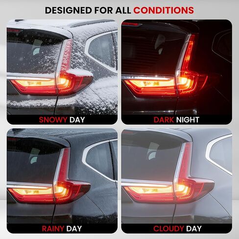 Tail Light Assembly Compatible With 2017 2018 2019 Honda CR-V LED Outer Rear Tail Lamp 33500TLAA01 HO2805113 (Passanger Side (Right)) in Saudi Arabia