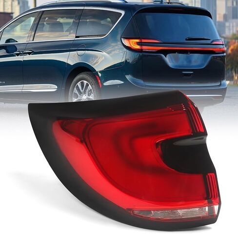 Huray Left LED Tail Light Fit for Chrysler Pacifica 2021-2025 LH Outer Taillight Rear Brake Lamp Assembly OE Style Accessory Replacement for CH2804122 68424931AB (Driver Side) in Saudi Arabia