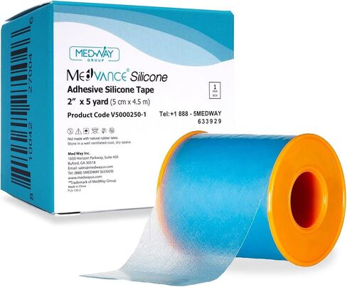 MedVance Soft Silicone Tape with Perforation for Easy Cut Size - 1" Width (1 Pack, 5 Yards) in Kuwait