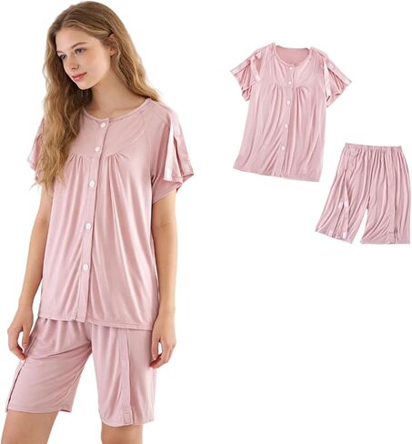 Bedridden Patient Clothing,Tearaway Disability Clothing for Post Surgery,Special Care Clothing,Suitable for Home Care,Post-Operative,Fractures,Rehabilitation Center,Elderly,Grey in Saudi Arabia