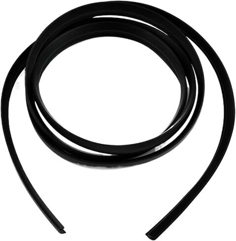 Universal Car Front Windshield Plate Sealing Strip Sunroof Weatherstrip Rubber 2M Black H-shaped Auto Seal Accessories in Kuwait