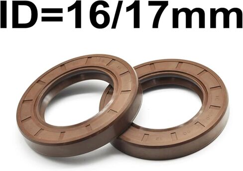 1PC 2PC ID 16 17 MM TC Oil Brown Rubber Spring Gasket 16x35x10 16x30x7 16x35x7(16x40x8 2PCS) in Saudi Arabia