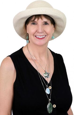 Hats Scarves & More Sun Hat for Petite Women with Small Heads 50+ UPF Adjustable Small Brim Packable Sausalito in Kuwait