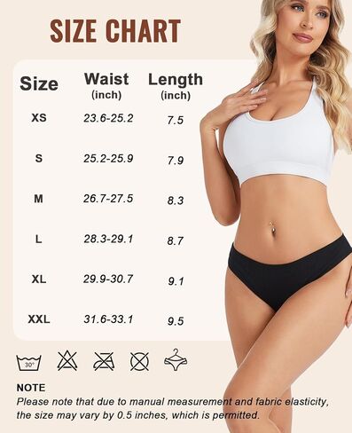 سراويل داخلية قطنية للنساء من Sunm Boutique، ملابس داخلية نسائية مثيرة منخفضة الارتفاع، سراويل داخلية قطنية مضلعة لا تظهر للسيدات in Kuwait