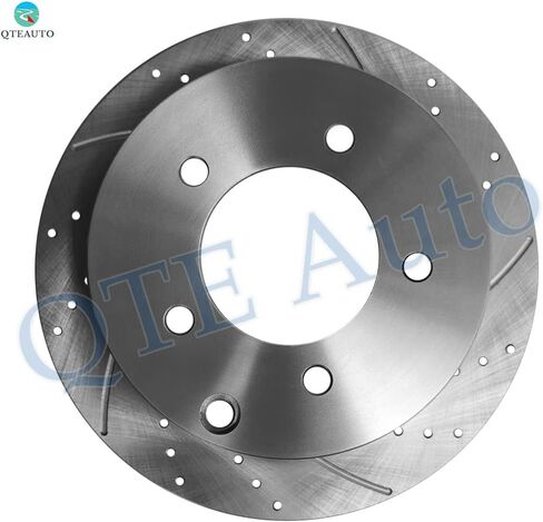 مجموعة PM Auto مكونة من 6 دوارات قرص فرامل مشقوقة خلفية 262 مم - خلفي D1037 7940 طقم وسادة فرامل سيراميك بديلة لـ 2011-2014 Chrysler 200 in Saudi Arabia