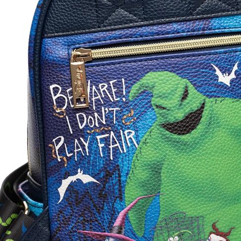 Disney The Nightmare Before Christmas Oogie Boogie Beware! I Don't Play Fair 11" Vegan Leather Mini Daypack in Saudi Arabia