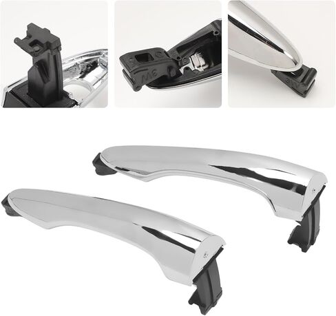 2PCS Front Exterior Door Handle fits Sportage 2011-2016 Driver and Passenger Side Replaces 82651-3W010, 82661-3W010 in Kuwait