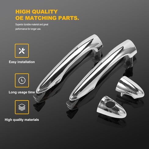 2PCS Front Exterior Door Handle fits Sportage 2011-2016 Driver and Passenger Side Replaces 82651-3W010, 82661-3W010 in Kuwait