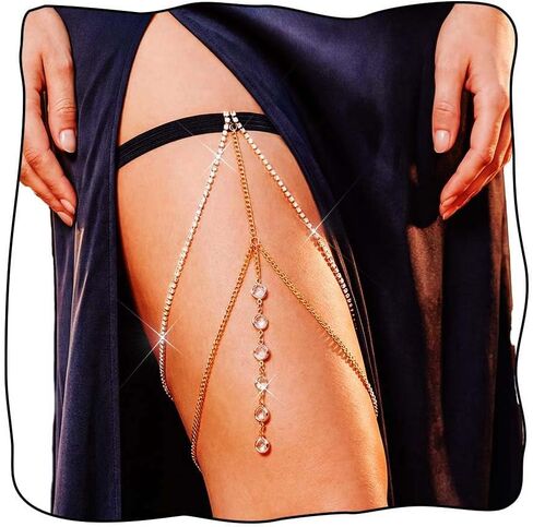 حجر الراين الفخذ سلسلة مطرز الفخذ مجوهرات للنساء in Kuwait