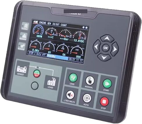 جهاز التحكم DC60D DC62D DC60DR DC62DR مولد السيارات بدء إيقاف وحدة التحكم الملونة عرض أجزاء مجموعة مولد غاز الديزل (DC62DR مع RS485) in Kuwait