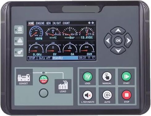 Controller DC60D DC62D DC60DR DC62DR Generator Auto Start Stop Control Module Colorful Display Diesel Gas Genset Parts(DC62DR with RS485) in Kuwait