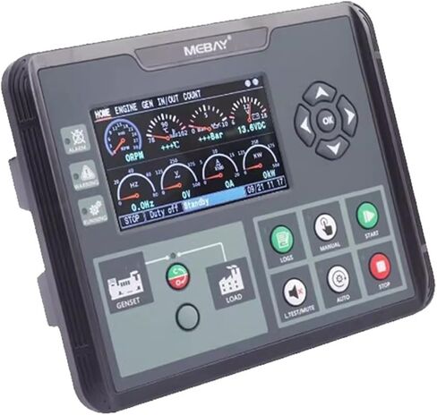 جهاز التحكم DC60D DC62D DC60DR DC62DR مولد السيارات بدء إيقاف وحدة التحكم الملونة عرض أجزاء مجموعة مولد غاز الديزل (DC62DR مع RS485) in Kuwait